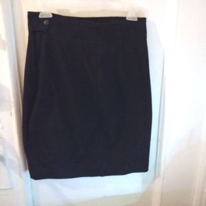 Ann Taylor black cotton skirt